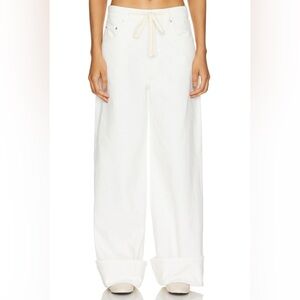 GRLFRND x Maggie MacDonald Lucia Drawstring Baggy Wide Leg Jeans in Arroyo